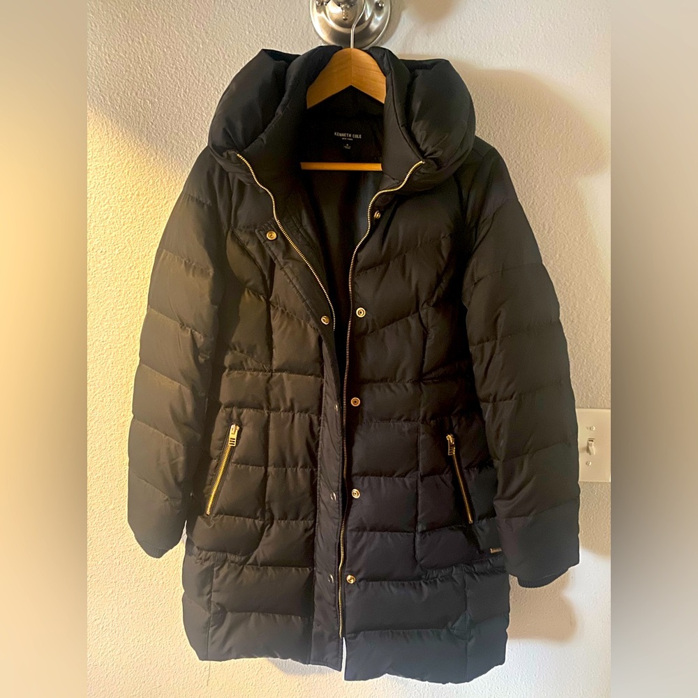 Kenneth Kole Women's Small Black Down G III Puffer Coat